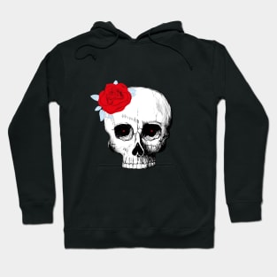 skull and rose Hoodie